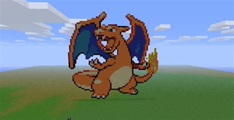 minecraft charizard pixel art|charizard pixel art easy.